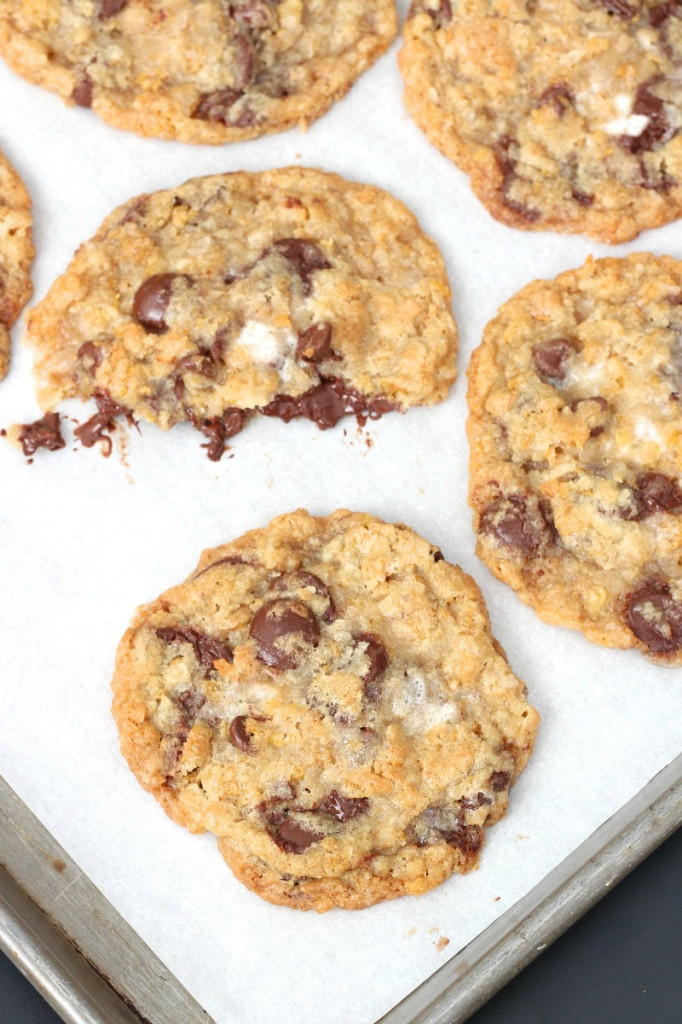 Corn Flake Coconut Chocolate Chip Cookies