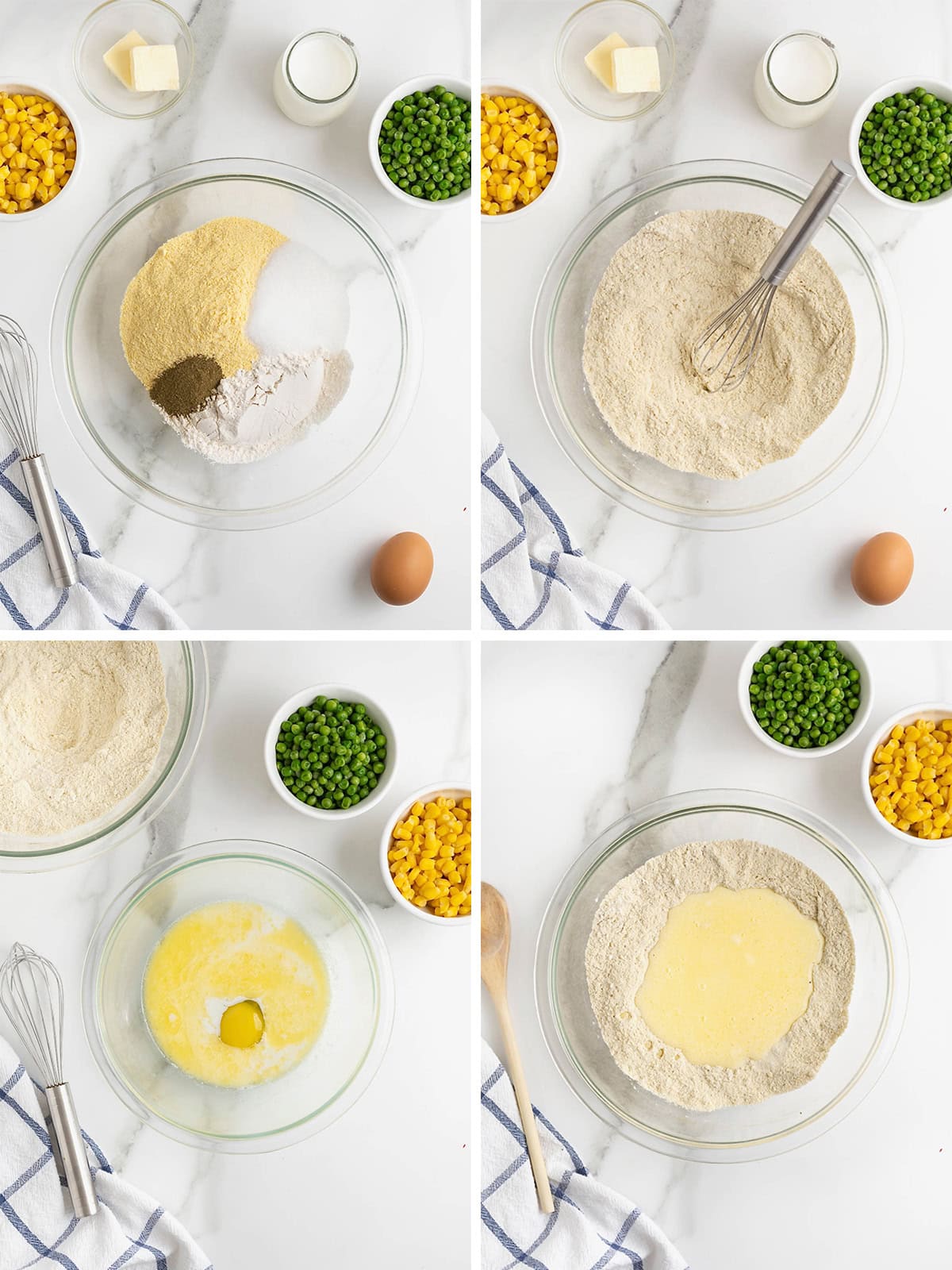 Steps to make turkey and cornbread dumplings.