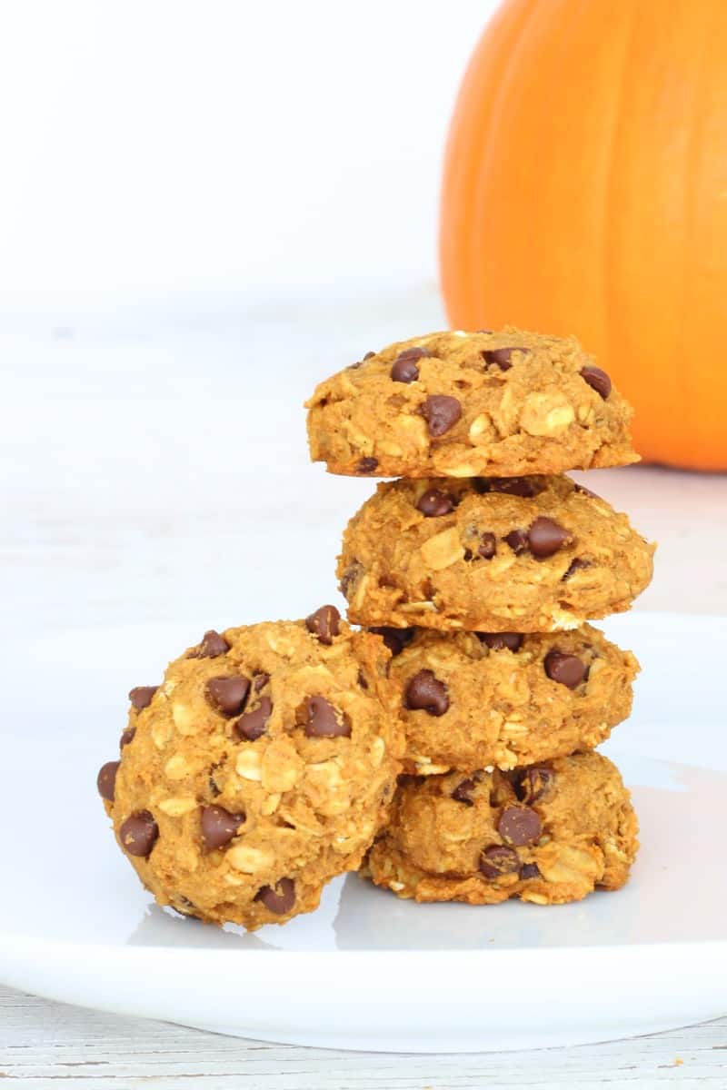 Pumpkin Oatmeal Chocolate Chip Cookies