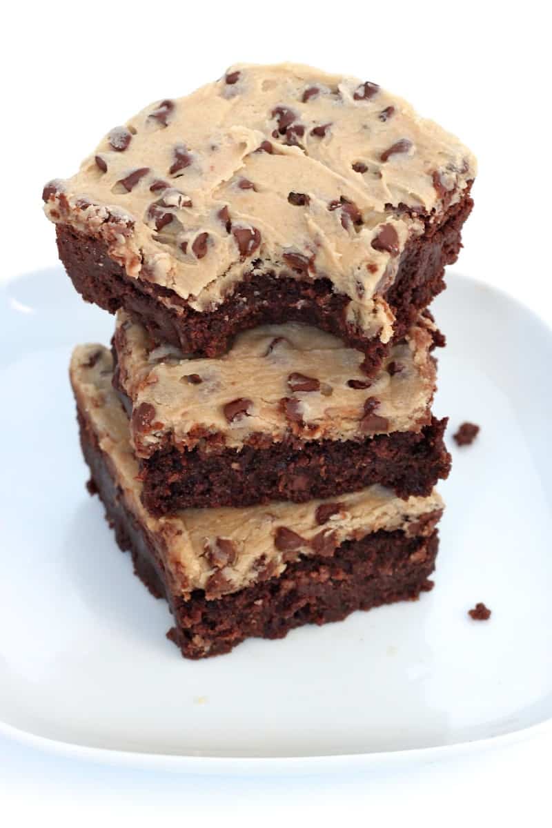 Cookie Dough Frosted Fudge Brownies