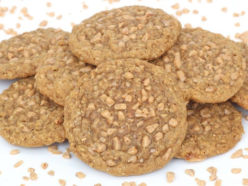 Brown Sugar Oatmeal Toffee Crunch Cookies