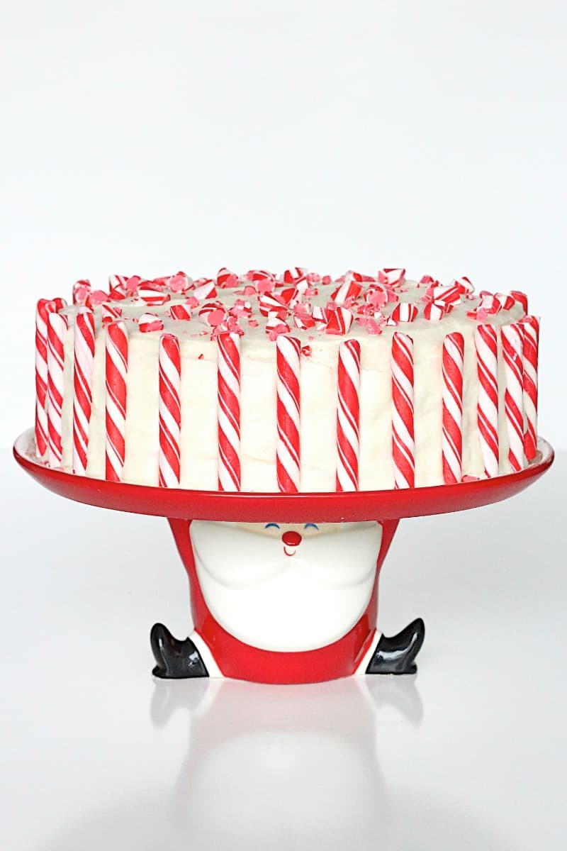 Candy Cane Cake The BakerMama