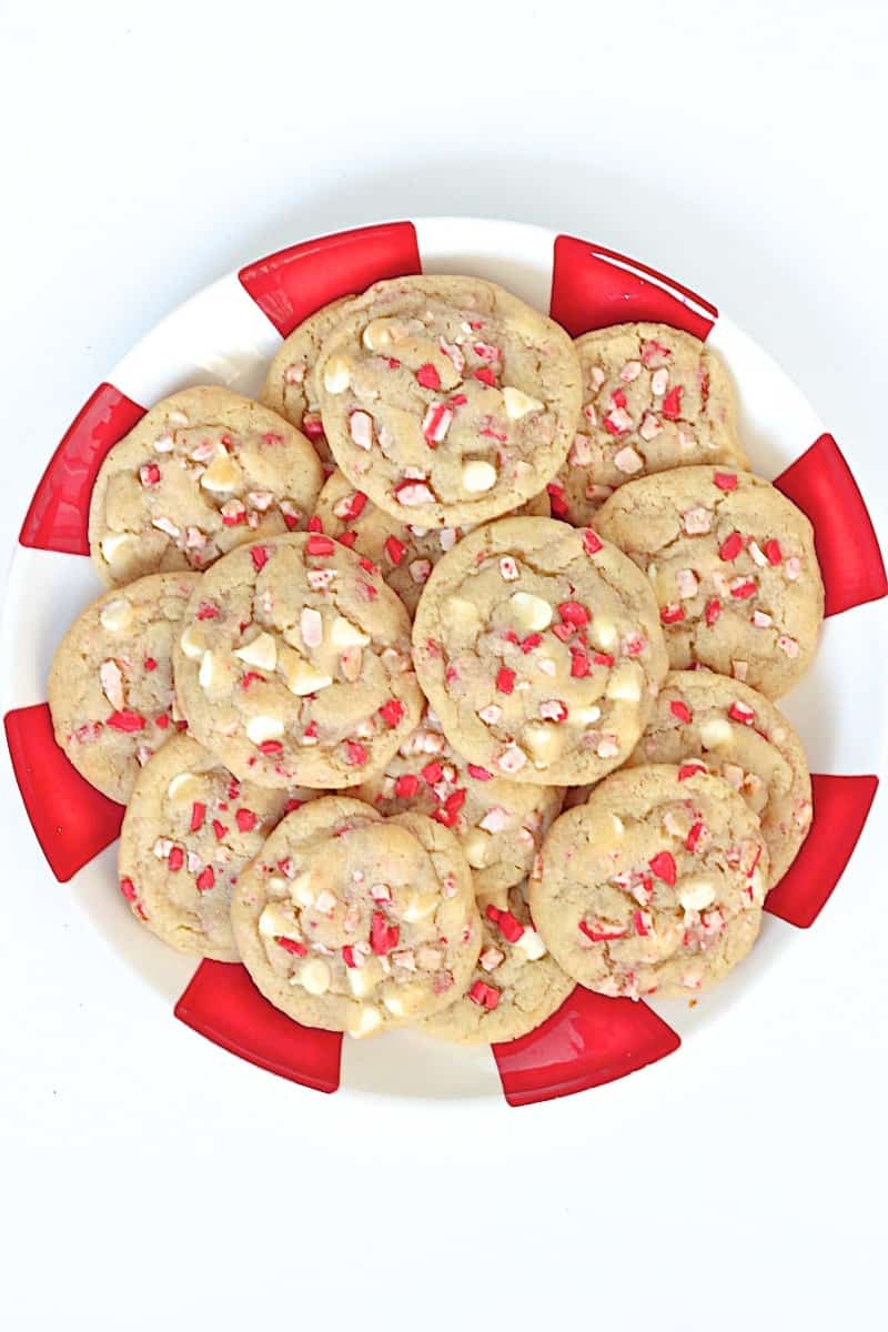 Peppermint White Chocolate Chip Cookies - Our Best Bites