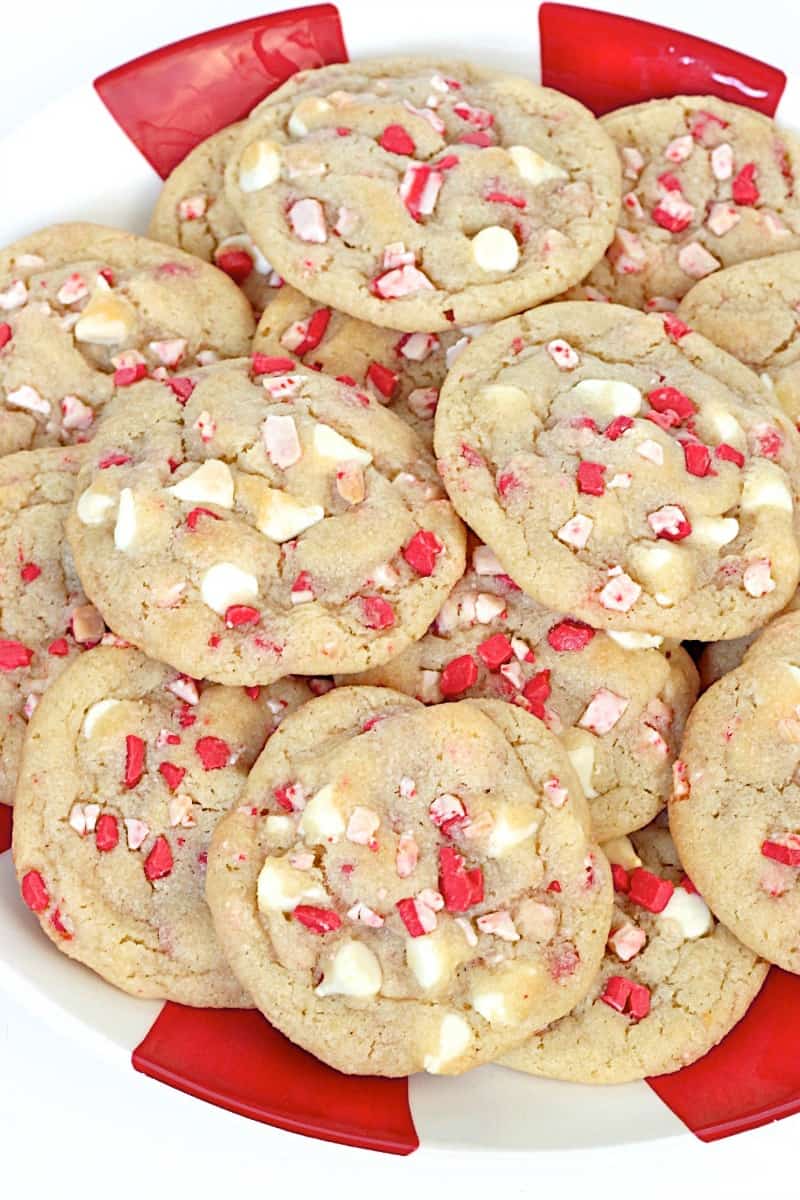 White Chocolate Chip Peppermint Sugar Cookies