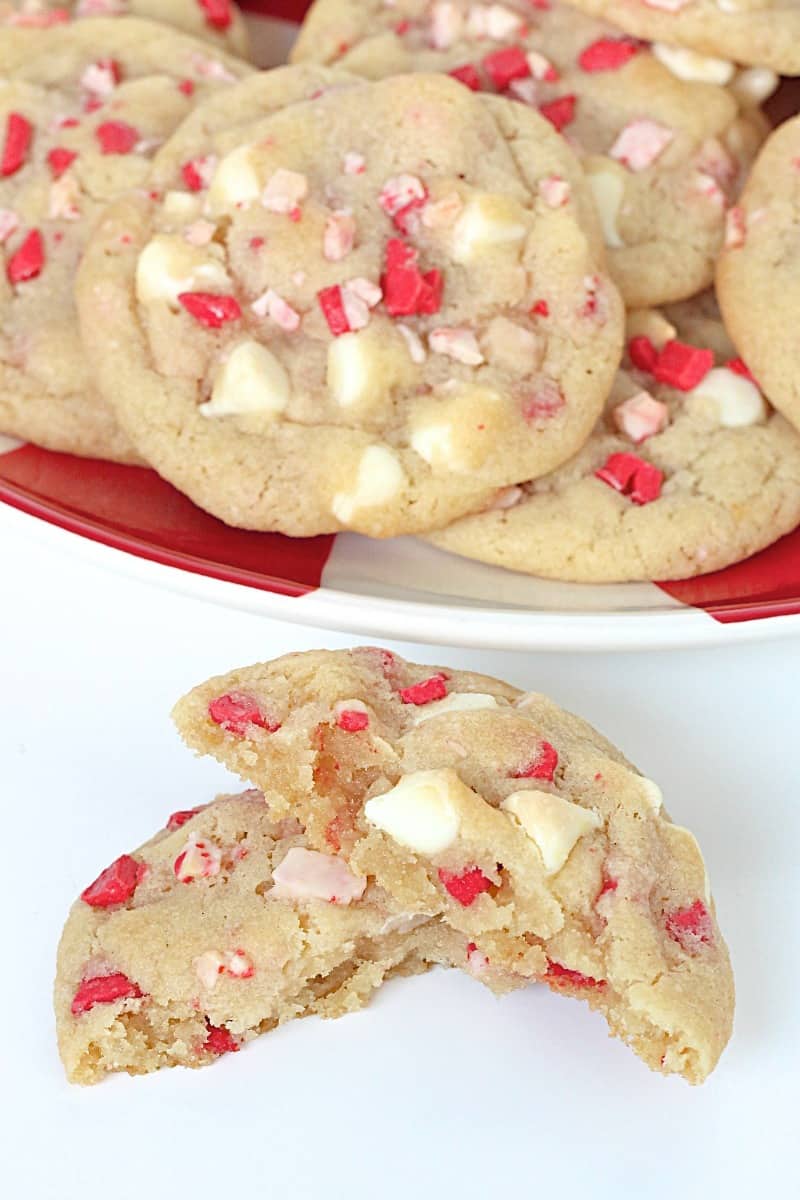 Peppermint White Chocolate Chip Cookies - Our Best Bites