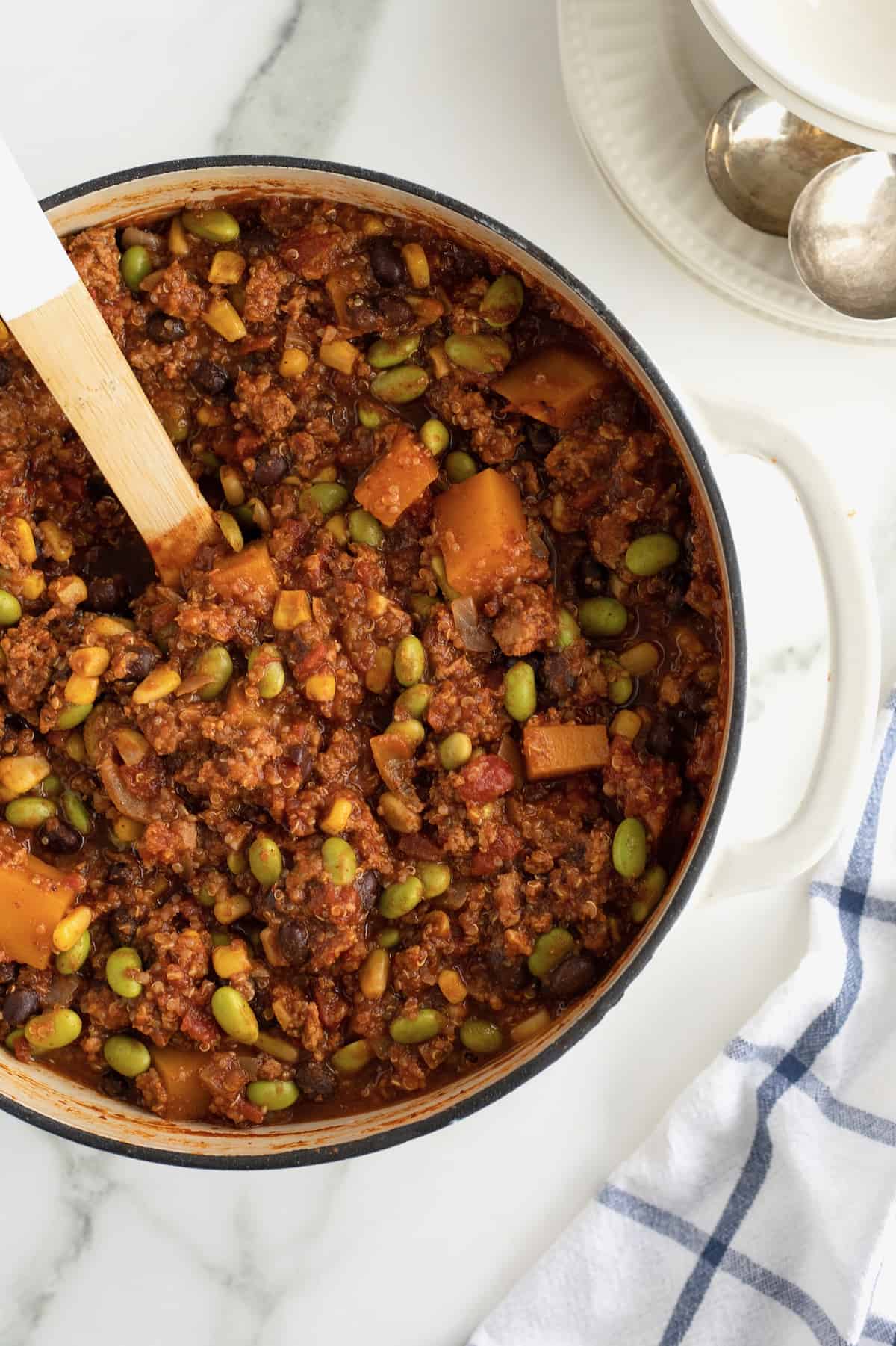 Turkey Quinoa Chili by The BakerMama