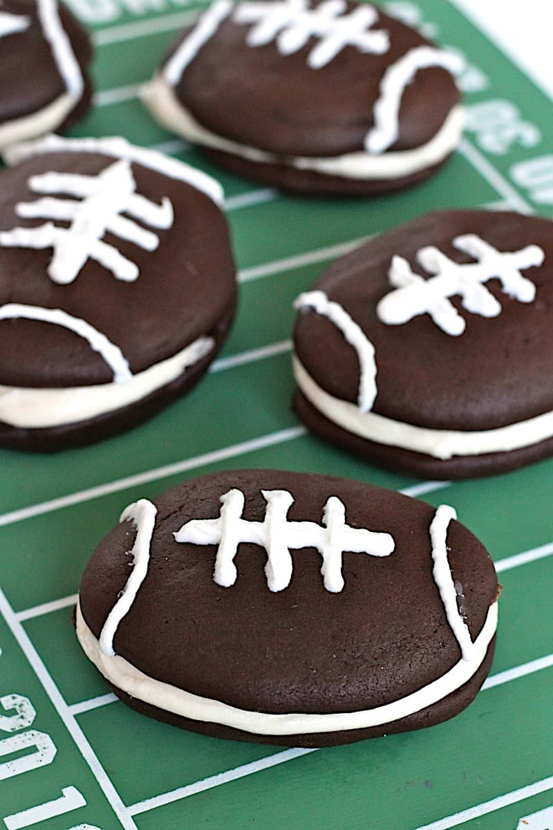 Football Whoopie Pies - The BakerMama