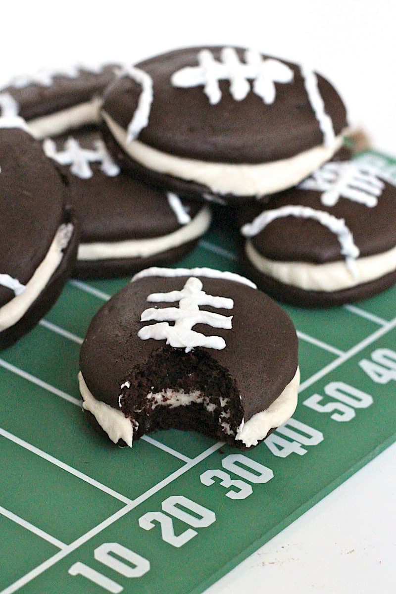 Football Whoopie Pies Recipe ~ Barley & Sage