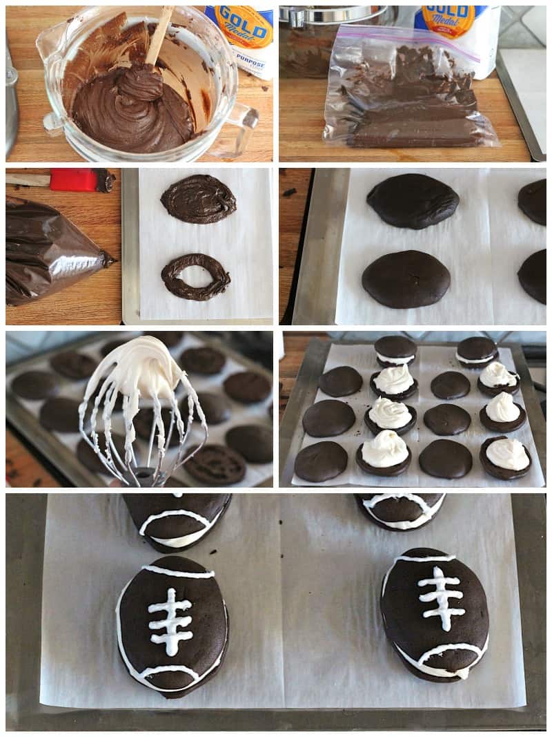 Football Whoopie Pies Recipe ~ Barley & Sage