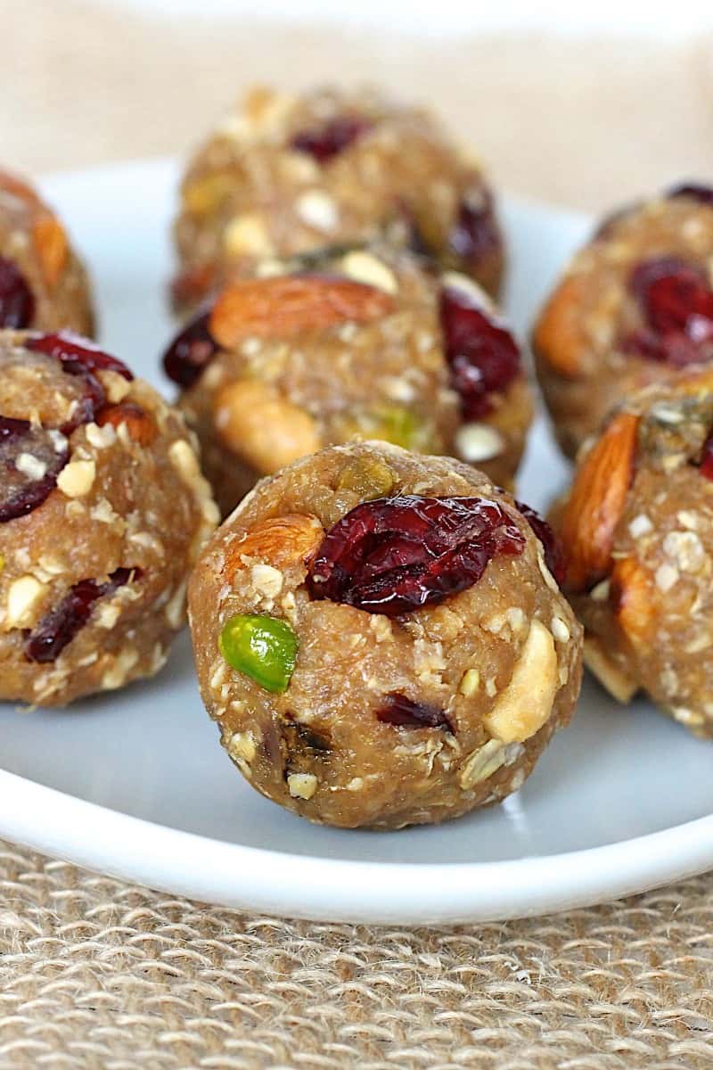 Trail Mix Quinoa Energy Bites