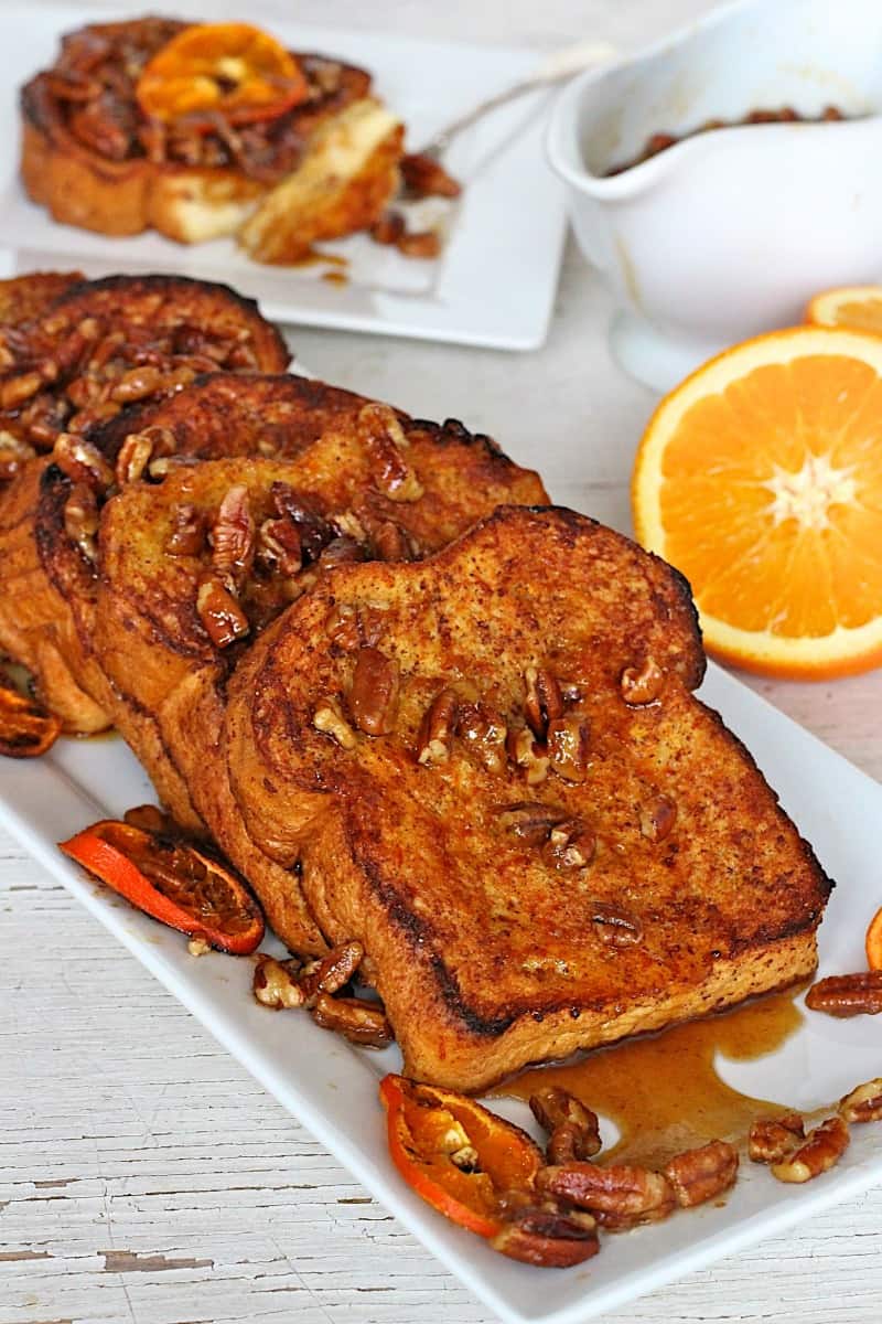 Orange Pecan French Toast - The BakerMama