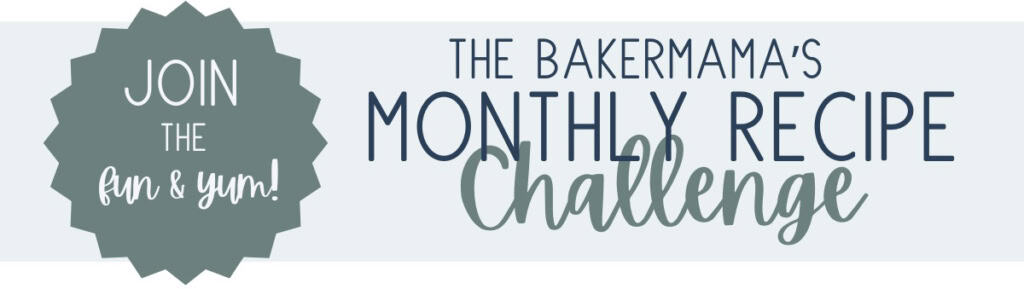 Monthly recipe challenge banner.