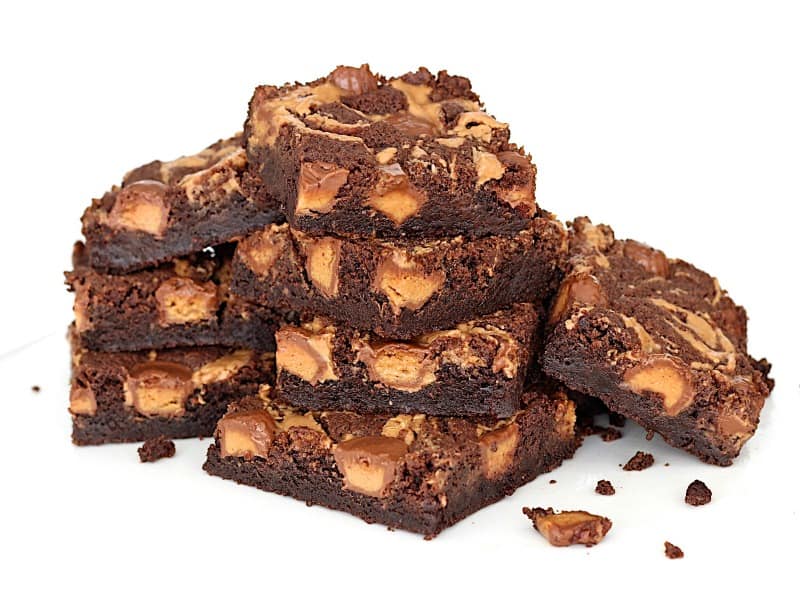 Swirled Peanut Butter Cup Brownies