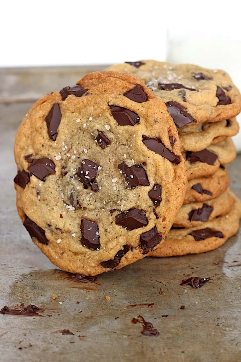 Sea Salt Chocolate Chunk Cookies The Bakermama