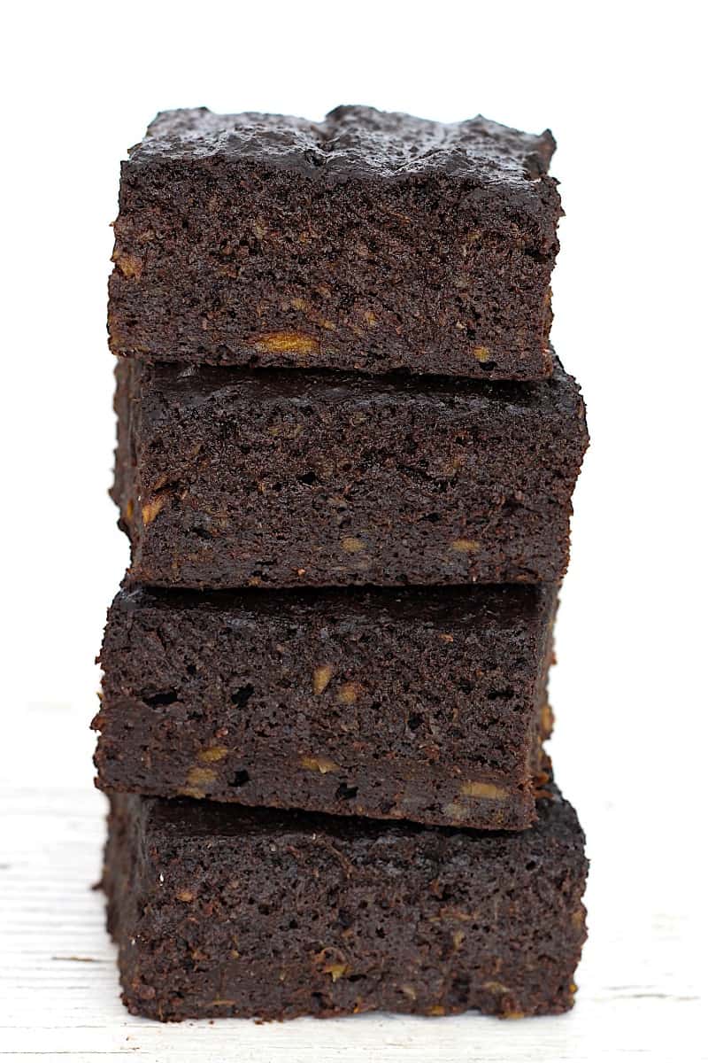 Whole Wheat Sweet Potato Brownies - The BakerMama