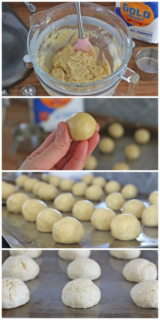 White Chocolate Dipped Coconut "Bunny Tail" Cookies The BakerMama