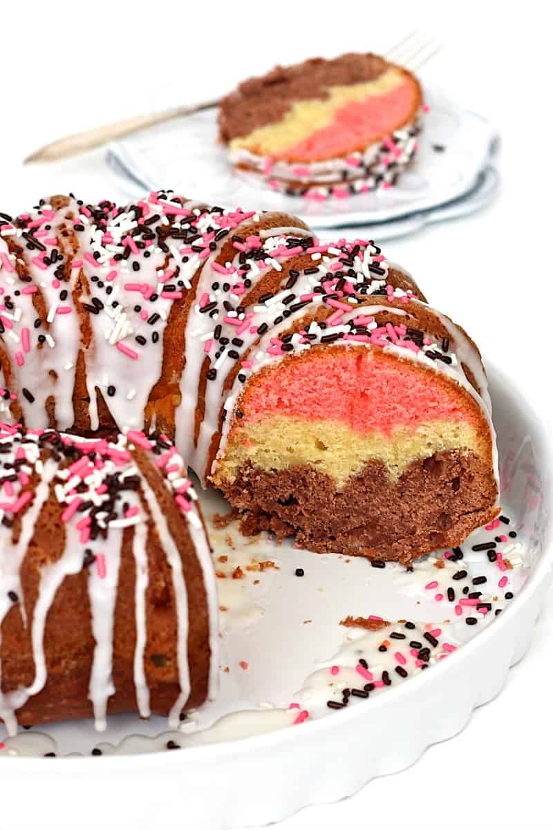 Neapolitan Marble Bundt Cake — The Boy Who Bakes