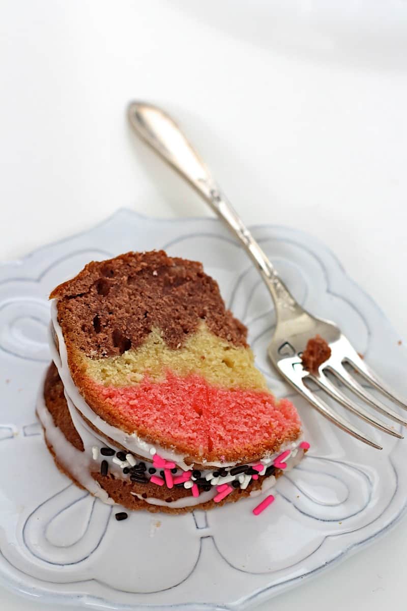 Neapolitan Marble Bundt Cake — The Boy Who Bakes