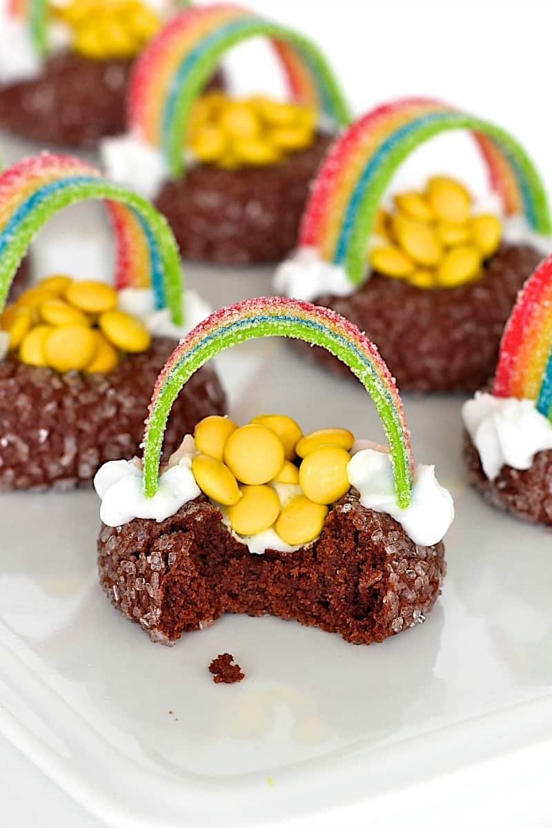 Pot of Gold Cookies filled with candy coins - Hungry Happenings