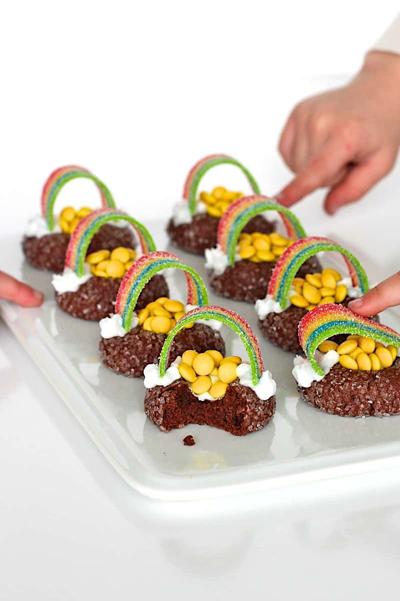 Pot of Gold Cookies filled with candy coins - Hungry Happenings