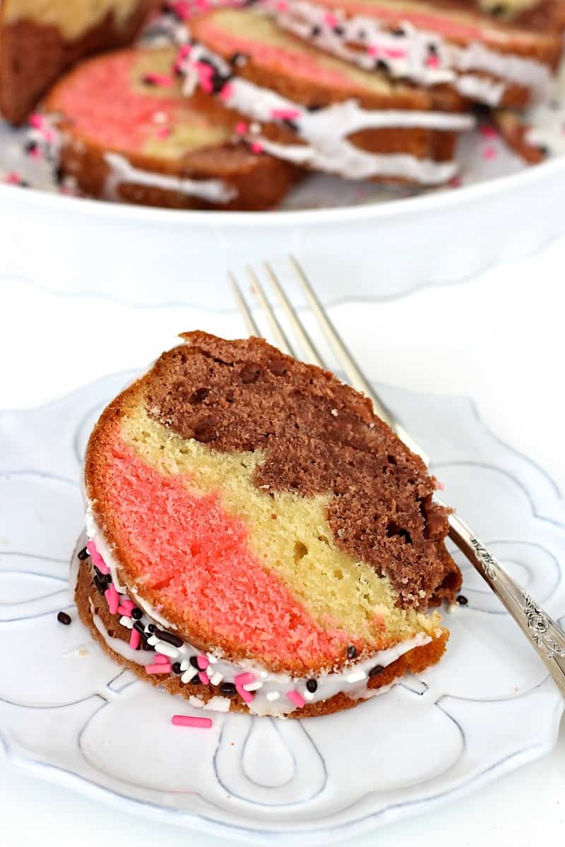 Neapolitan Marble Bundt Cake — The Boy Who Bakes