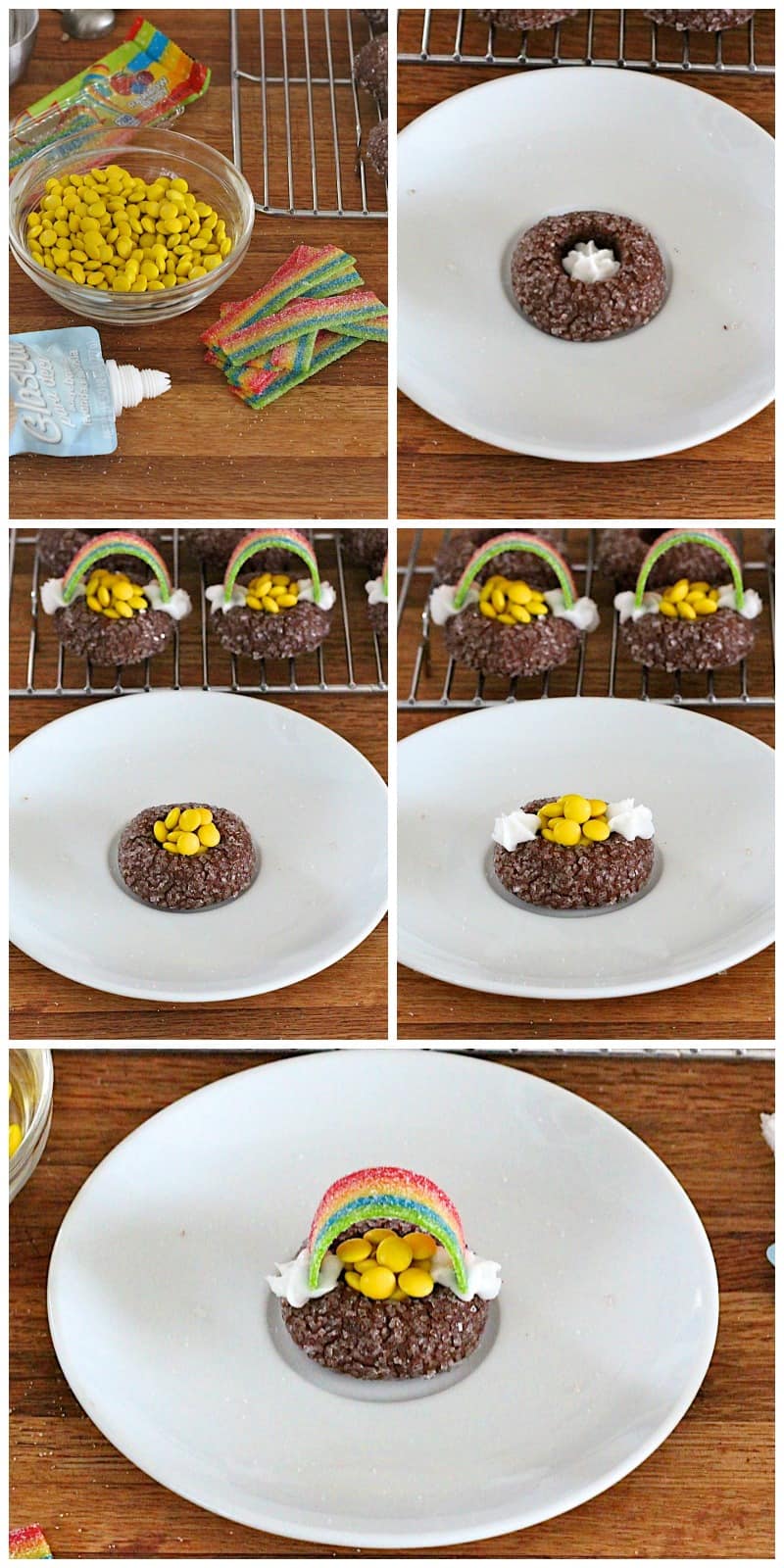 Pot of Gold Cookies filled with candy coins - Hungry Happenings