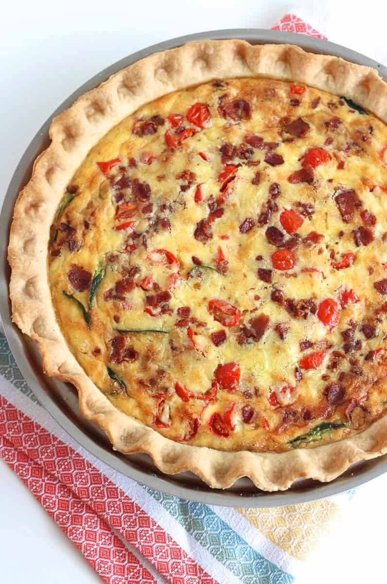 BLT Quiche | The BakerMama