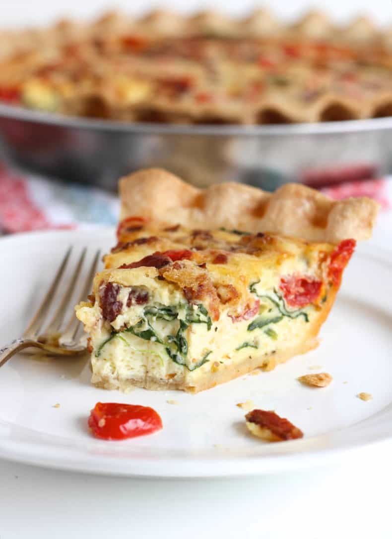 BLT Quiche | The BakerMama