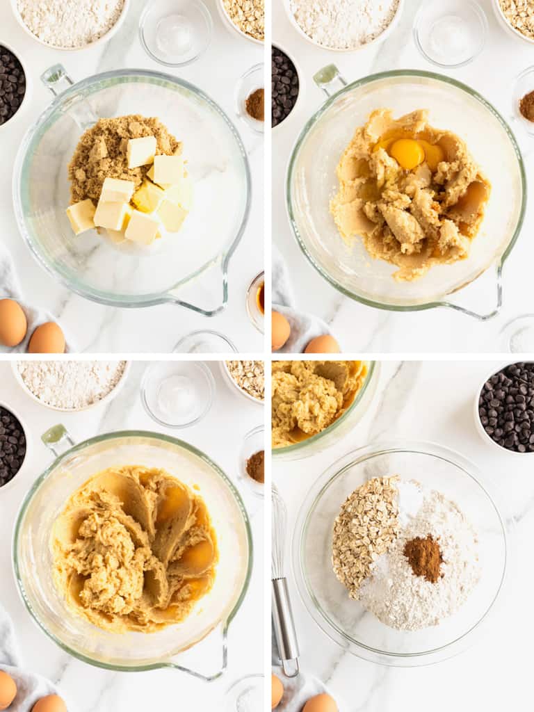 Oatmeal Chocolate Chip Cookies - The BakerMama