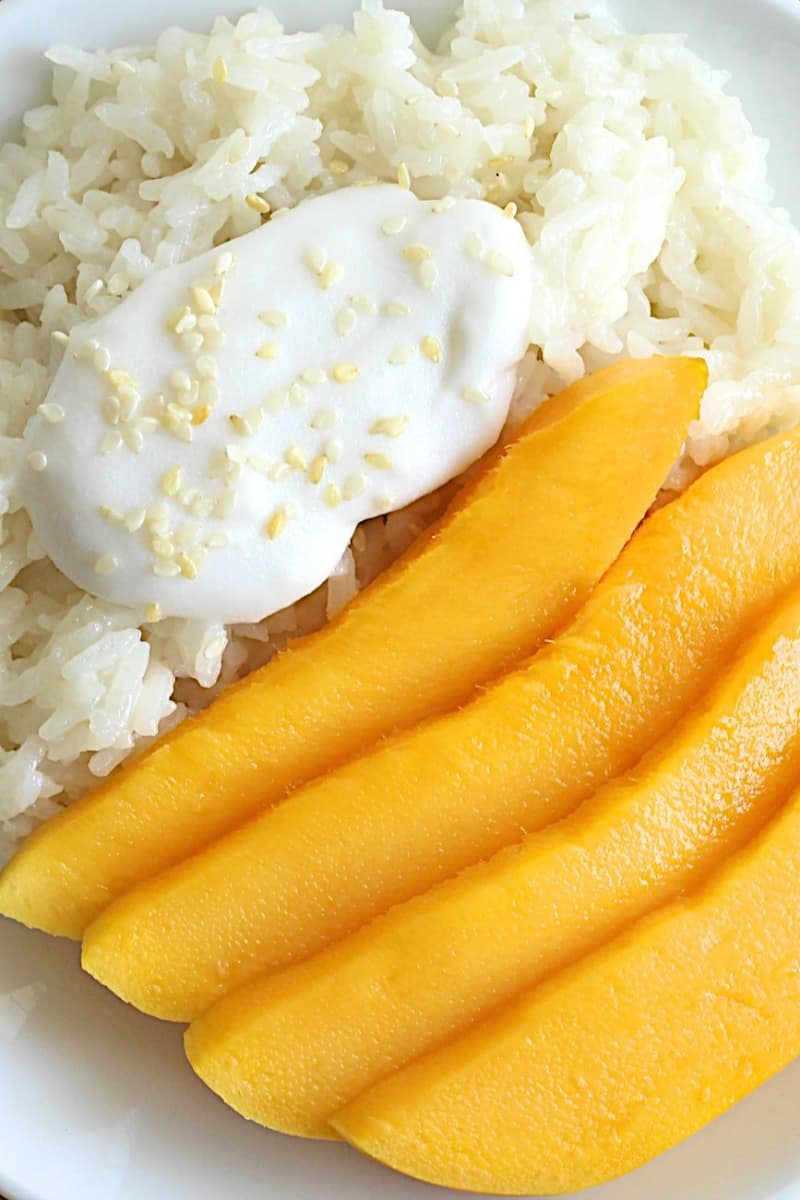 Mango Sticky Rice Thai Dessert - Oh My Food Recipes