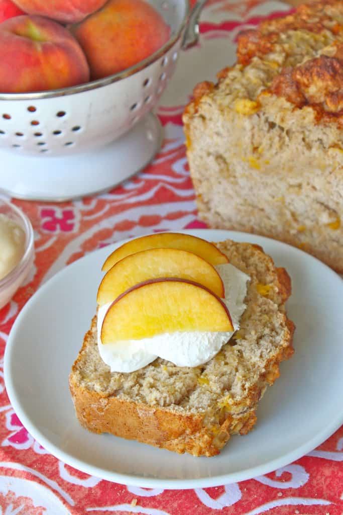 Peach Ice Cream Bread