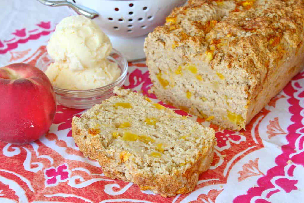 Peach Ice Cream Bread