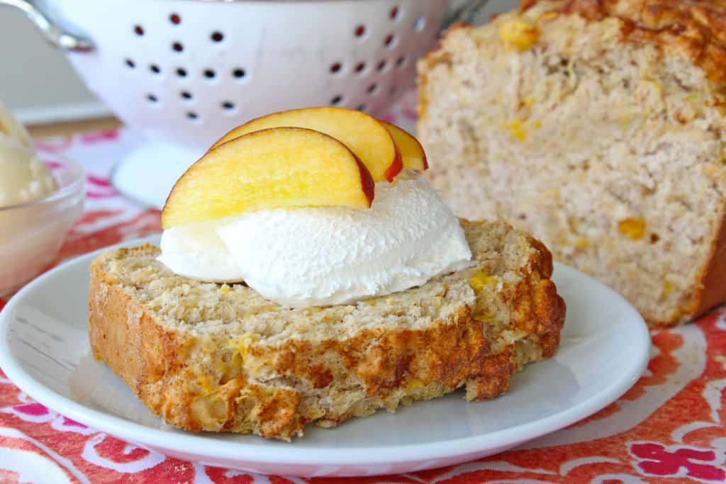 Peach Ice Cream Bread