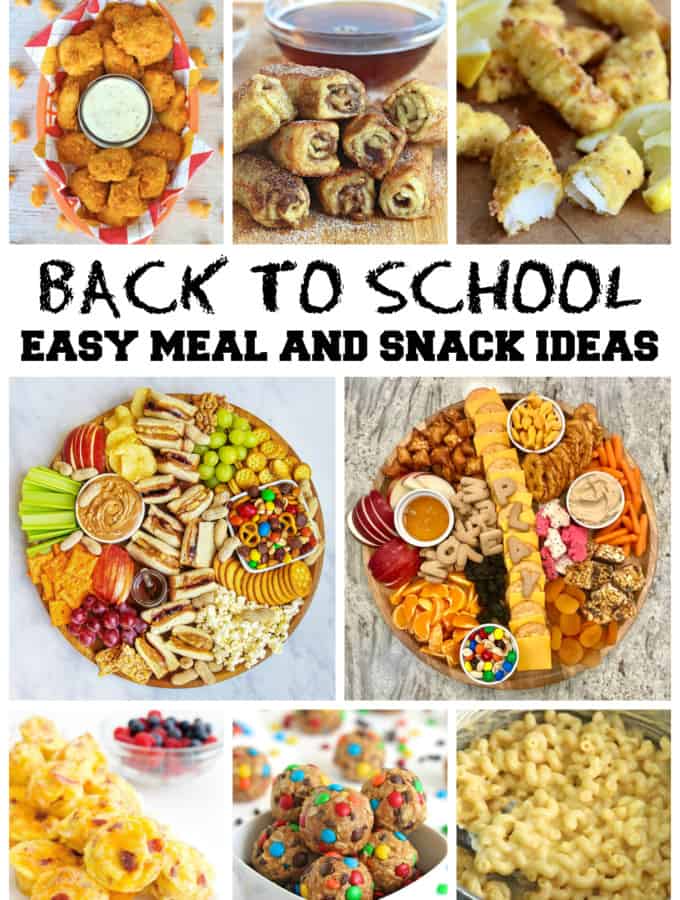 Back to School Easy Meal and Snack Ideas by The BakerMama