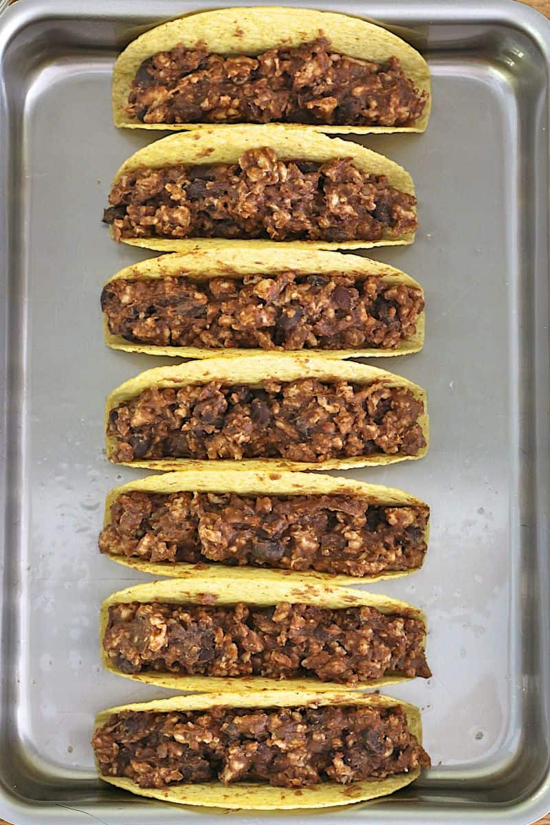 Turkey and Black Bean Baked Tacos