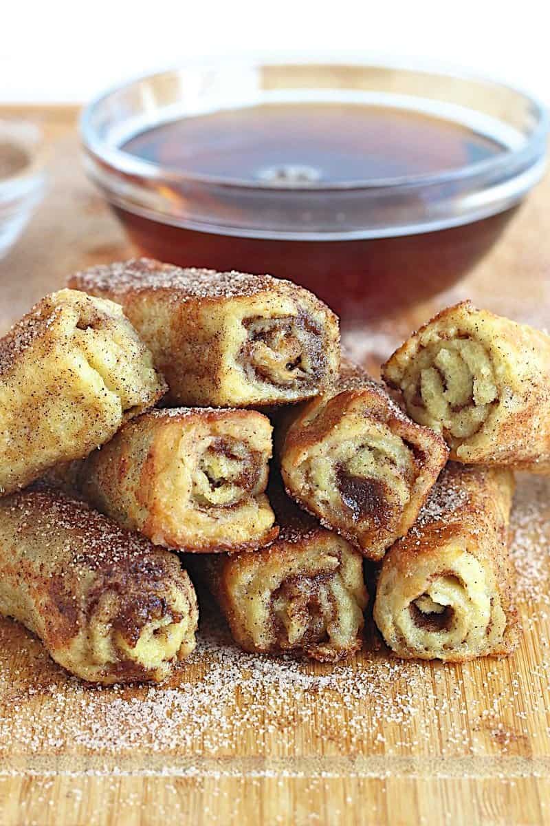 French Toast Roll-Ups - The BakerMama