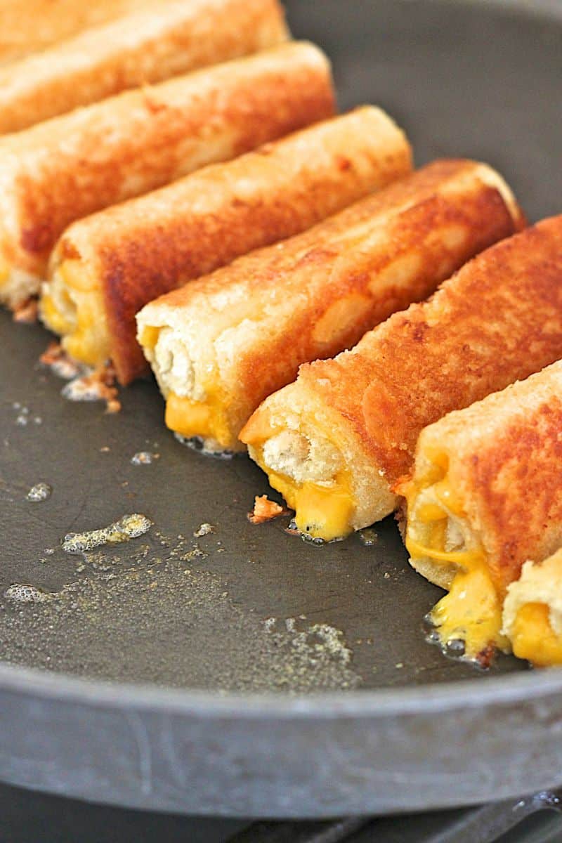 Grilled Cheese Roll Ups - The BakerMama