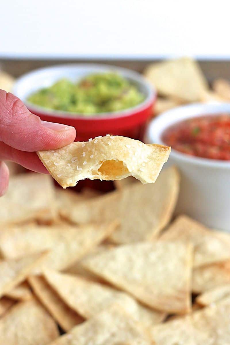 Baked Tortilla Chips | The BakerMama