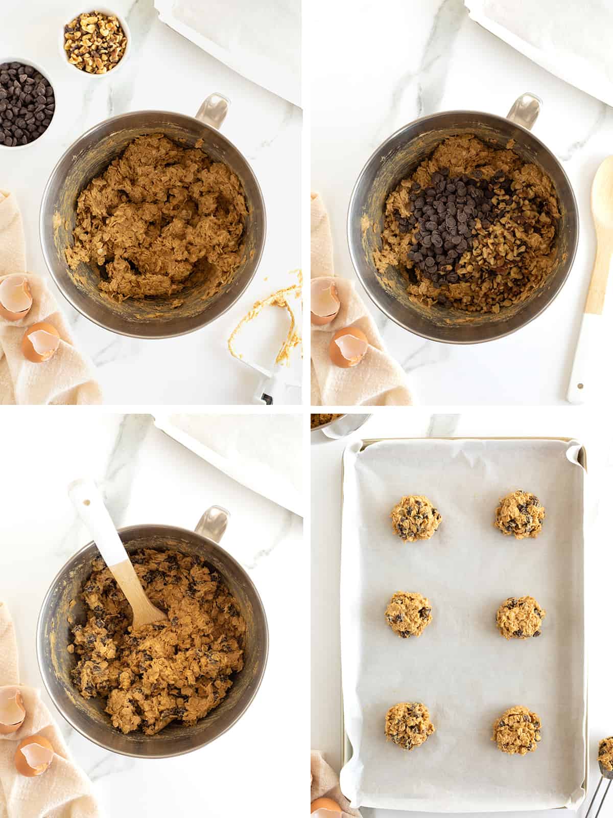 Flourless Oatmeal Chocolate Chip Cookies by The BakerMama