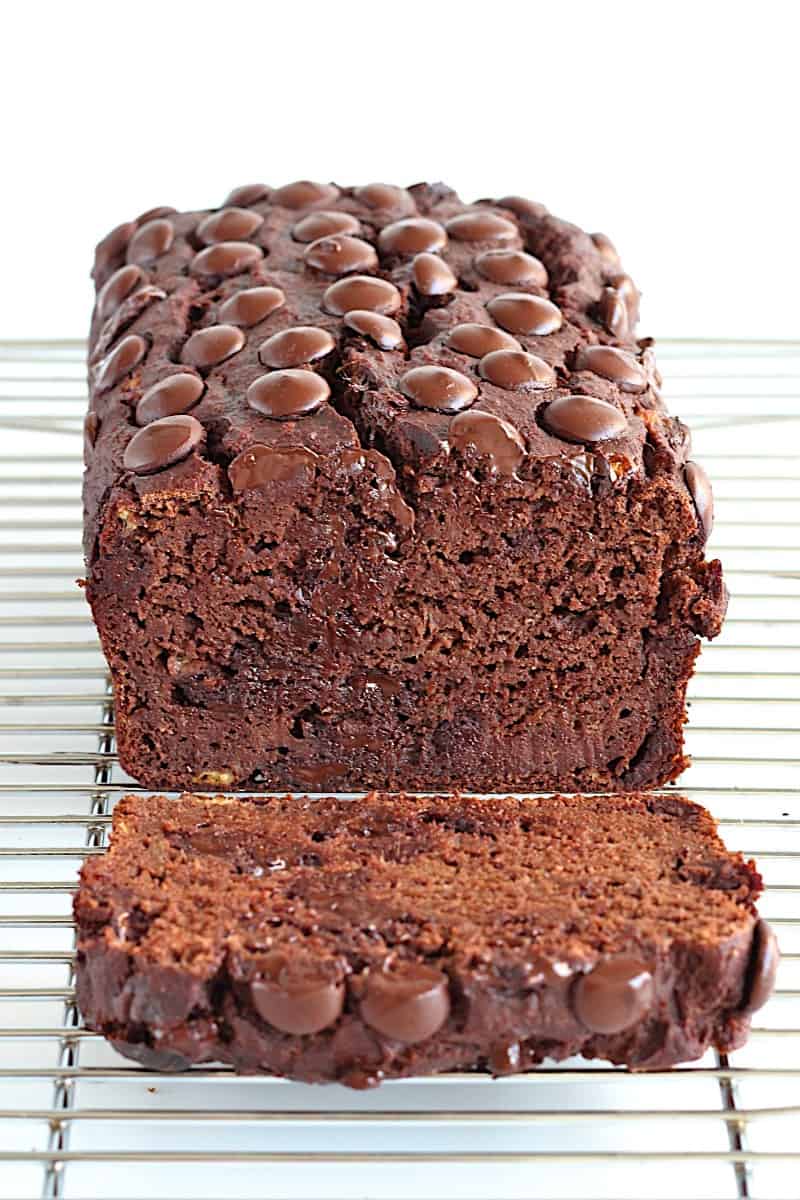 Healthy Chocolate Banana Bread - The BakerMama