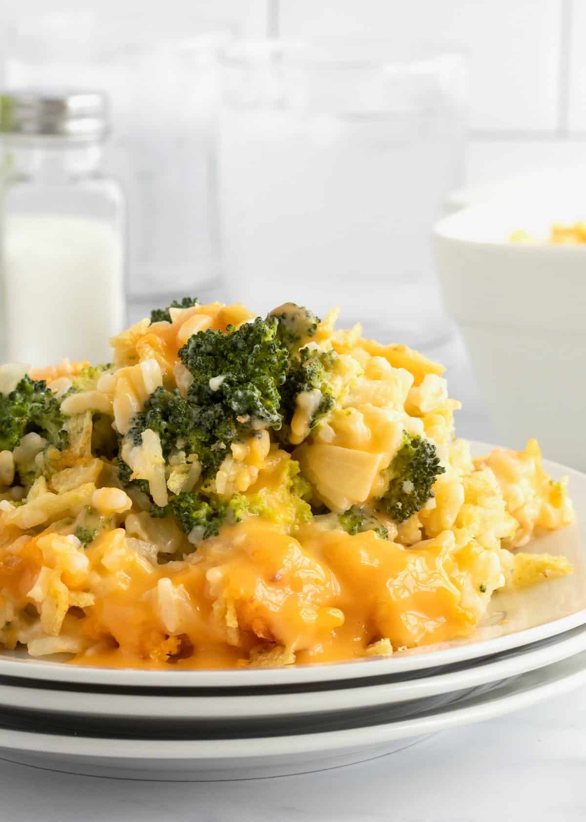 Broccoli Rice Casserole by The BakerMama