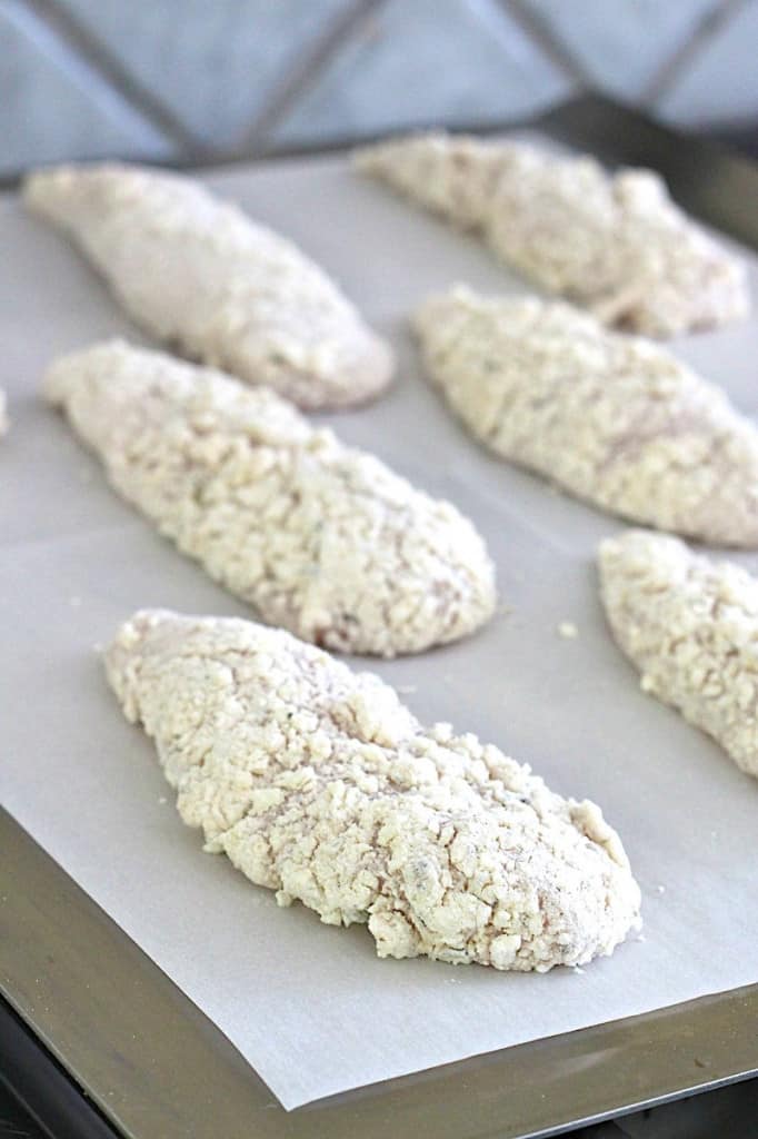 Crispy Baked Chicken Tenders - The BakerMama