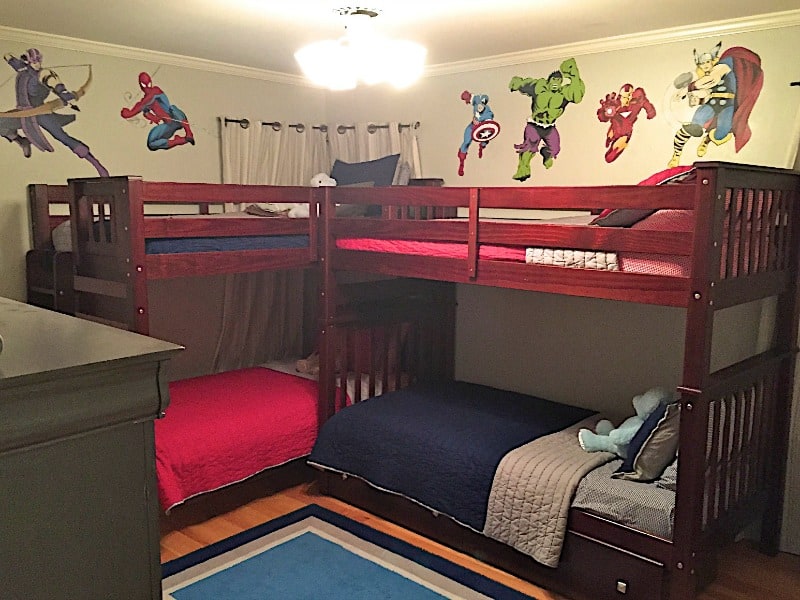 boys superhero bedroom | the bakermama