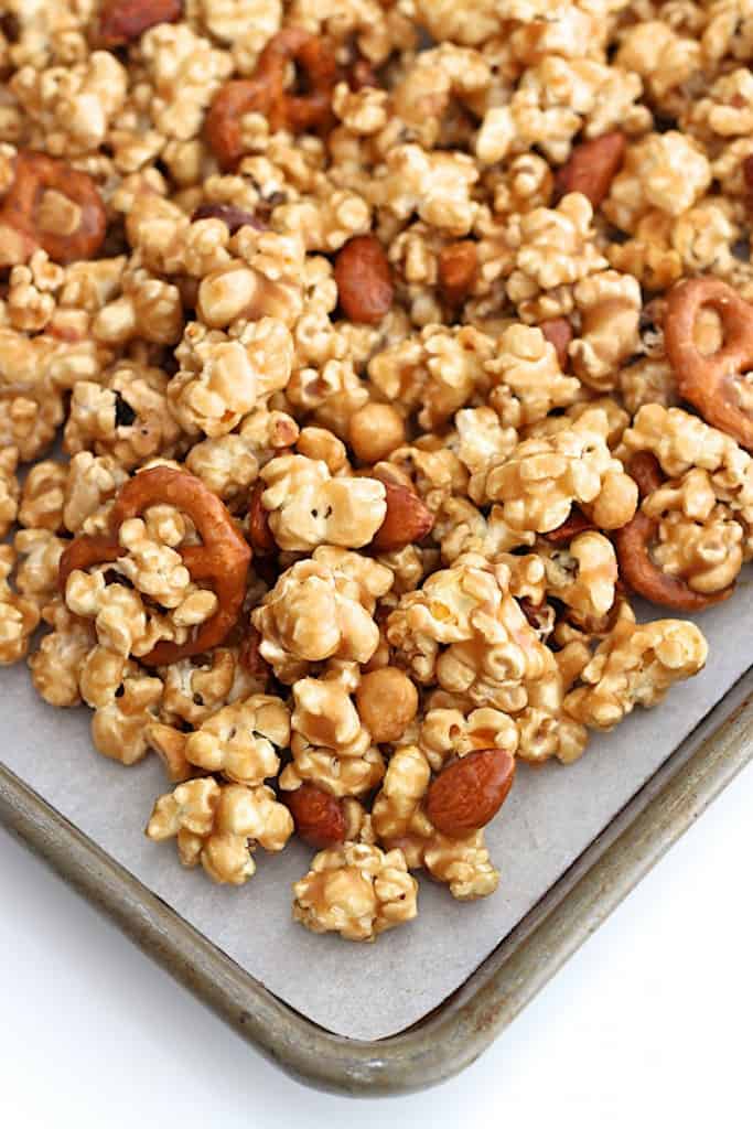 Quick and Easy Caramel Corn Mix The BakerMama