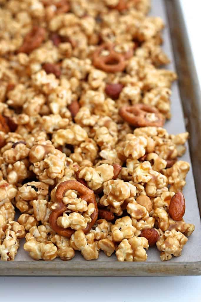 Quick and Easy Caramel Corn Mix The BakerMama