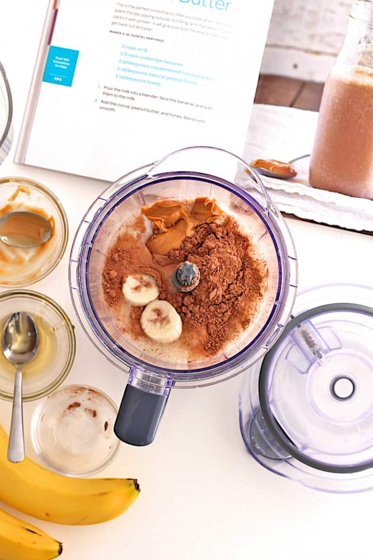 Chocolate Peanut Butter Smoothie from Best 100 Smoothies for Kids The