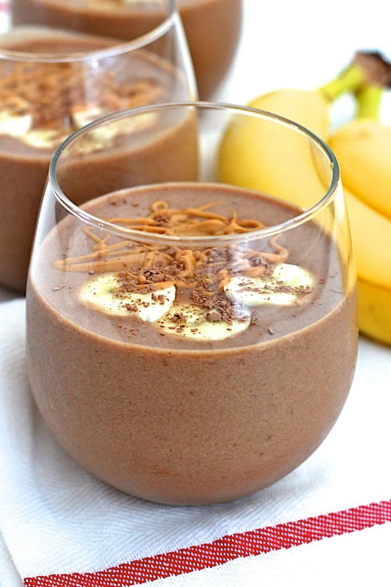 Chocolate Peanut Butter Smoothie with Hidden-Veggie (toddler + kid