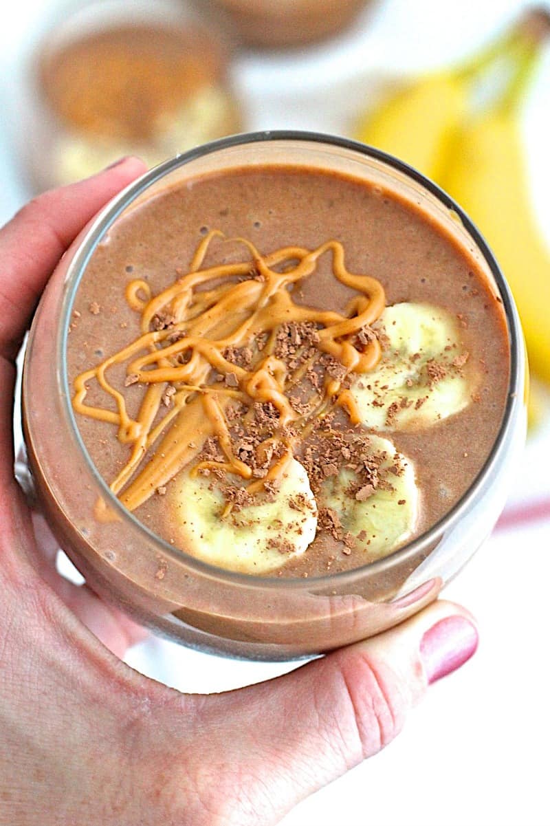 Chocolate Peanut Butter Smoothie with Hidden-Veggie (toddler + kid  favorite) - Baby Foode