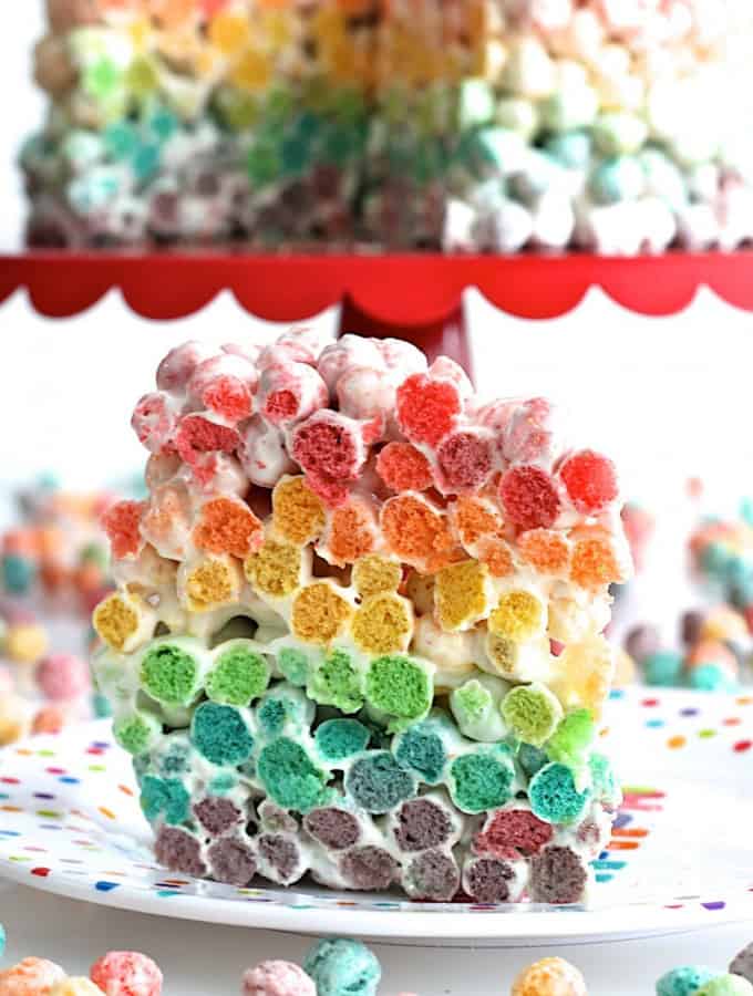 Rainbow Cereal Cake