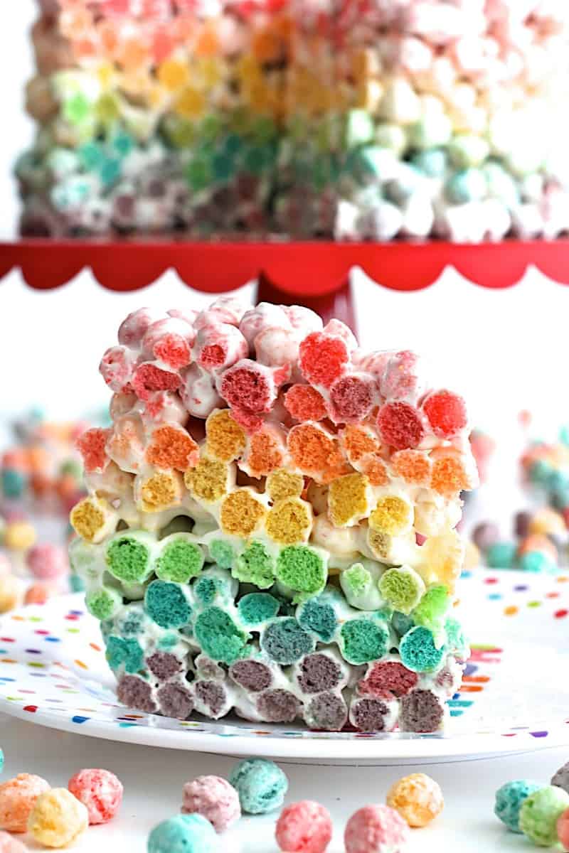 Rainbow Cereal Cake